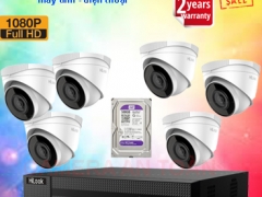 Trọn bộ 06 camera IP 2MP Hilook - Hikvison Full HD 2.0 1080P chất lượng cao